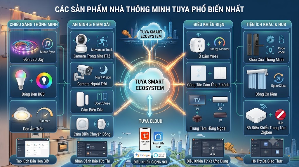 Cac san pham nha thong minh Tuya