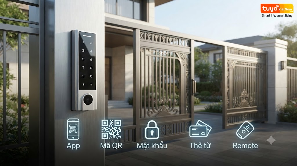 Khoa QR Code cho cong tu dong TTLock GH3-QR- Detail 1