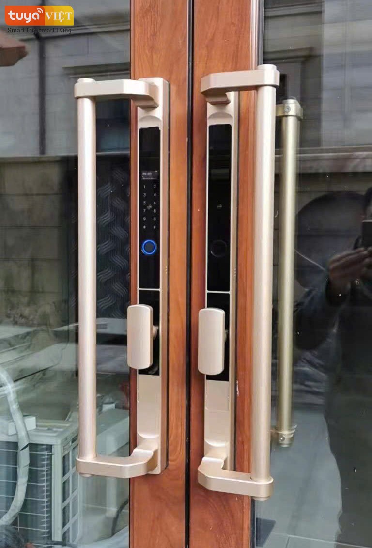 Khóa cửa vân tay cao cấp Lai Châu - Lắp cho cửa nhôm kính
