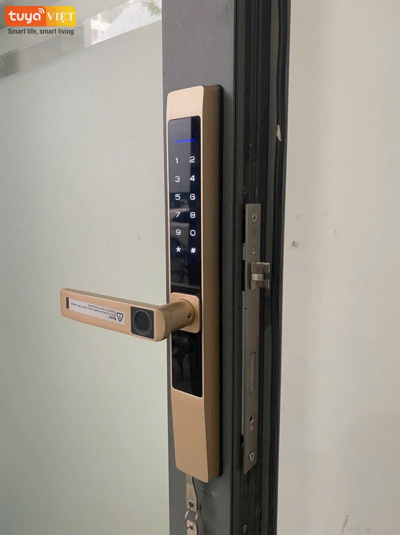 Khóa vân tay chống nước Lai Châu - Lắp cho cửa Xingfa