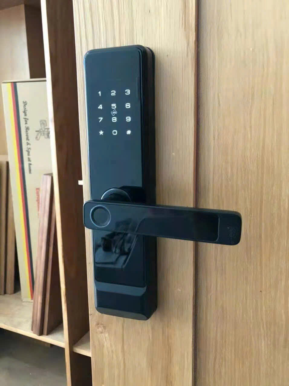 Khóa cửa vân tay giá rẻ Hải Phòng - Lắp cho cửa gỗ