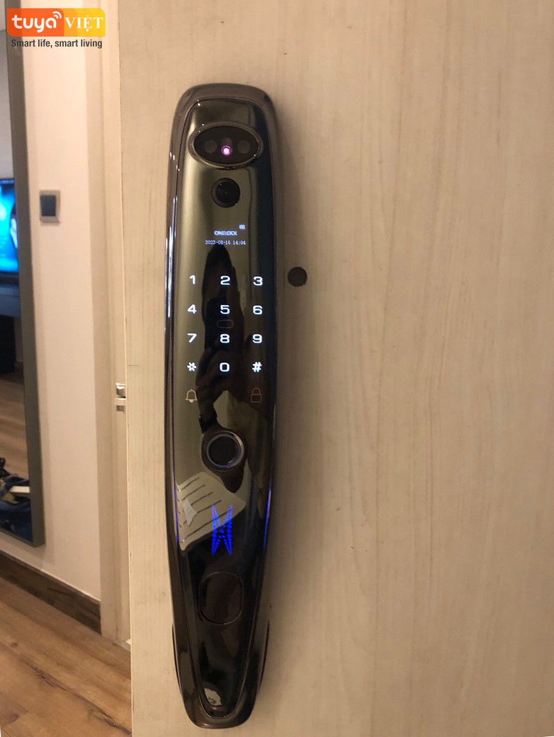 Khóa cửa vân tay tự động Hải Phòng - Lắp đặt cho cửa Gỗ