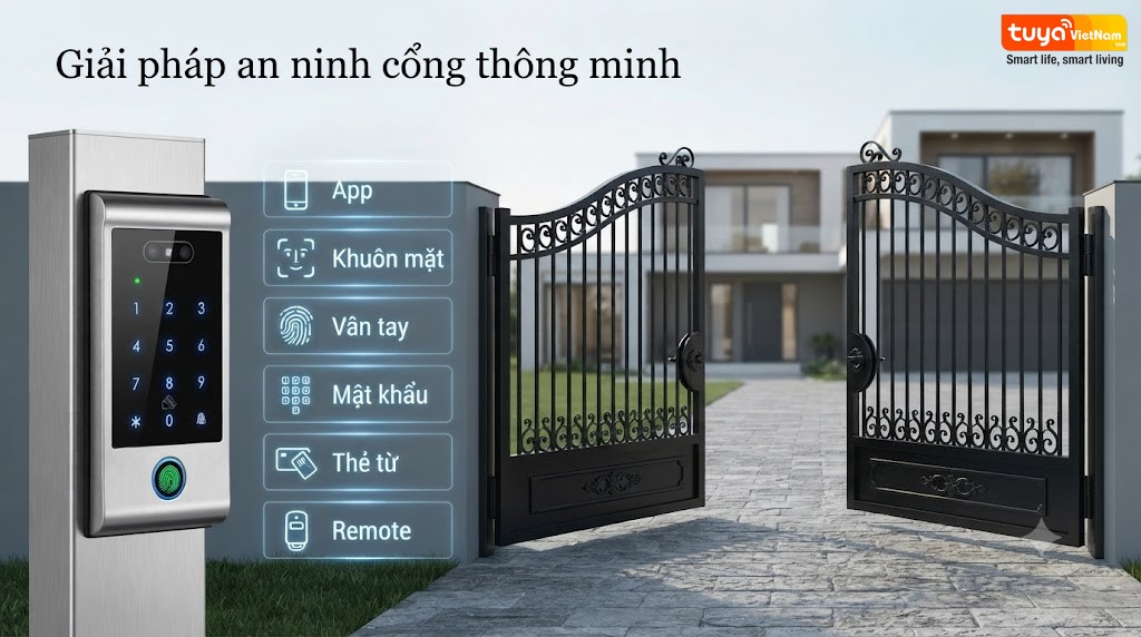 Khoa nhan dien khuon mat cho cong tu dong TTLock GVF6-Detal 1