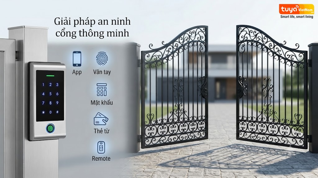 Khoa van tay cho cua cong tu dong TTLock GHF6-Detail 1